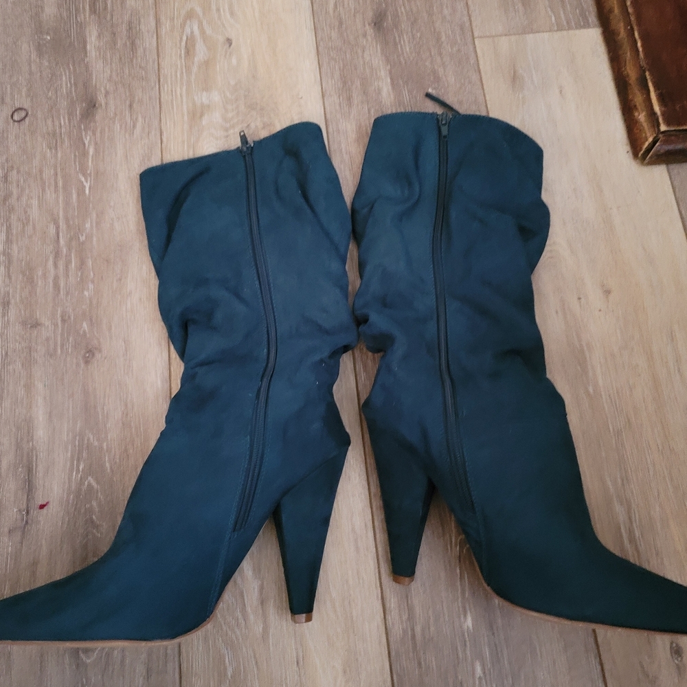 Teal Mid-Calf Boots Size 10